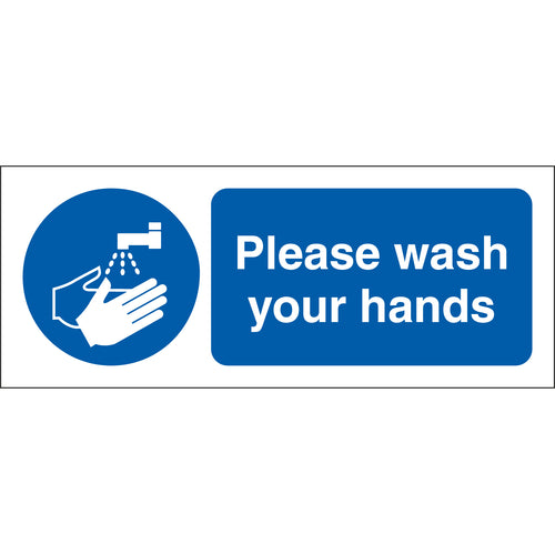 Please Wash Your Hands Signs Landscape