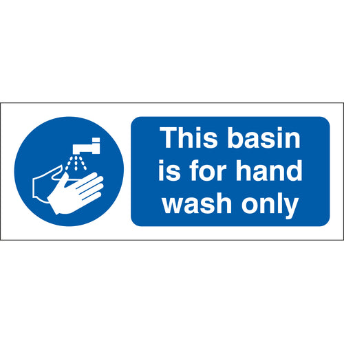 This Basin Is For Hand Wash Only Landscape Signs