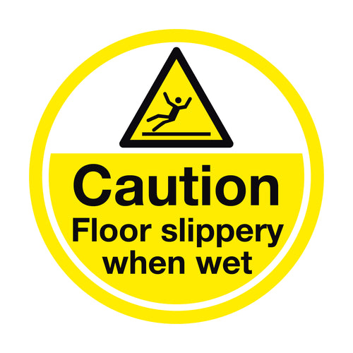 Caution Floor Slippery When Wet Non-Slip Floor Sign - First Safety Signs