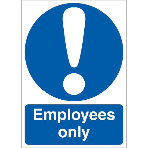 Employees Only Sign - First Safety Signs