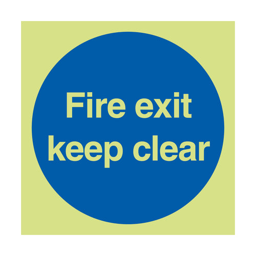 Fire Exit Keep Clear Sign - First Safety Signs