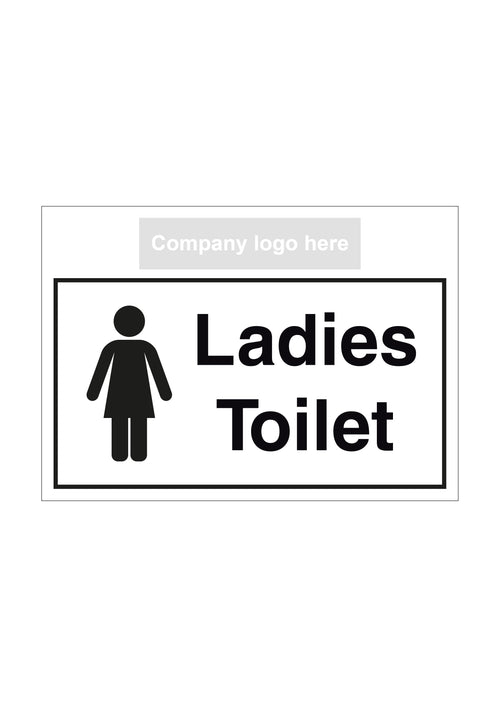 Female Toilet Sign with Logo