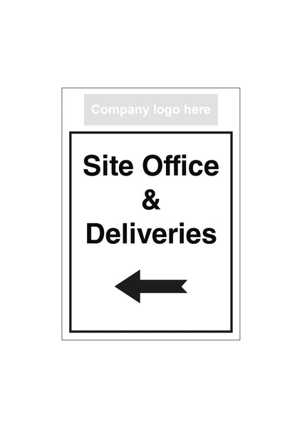 Deliveries Arrow Left - Shaped Sign | EurekaDirect