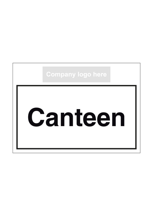 Canteen Sign - Landscape with logo