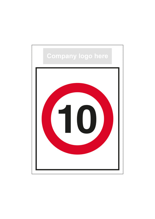 Bespoke 10mph Speed Limit Sign