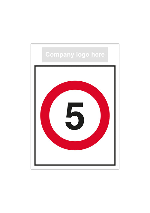 Bespoke 5mph Speed Limit Sign