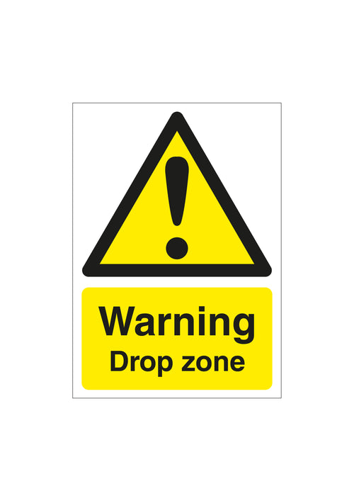Warning Drop Zone Signs