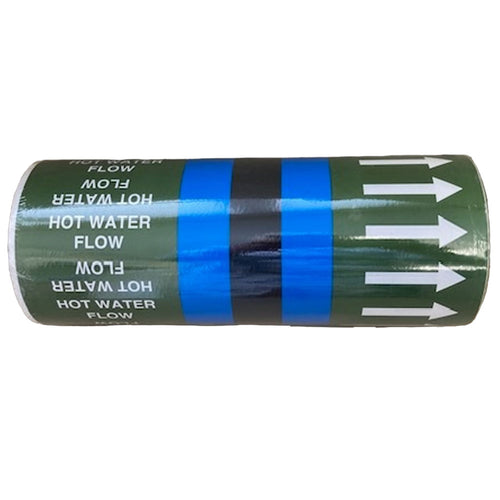 Hot Water Flow Pipe Marking Tape