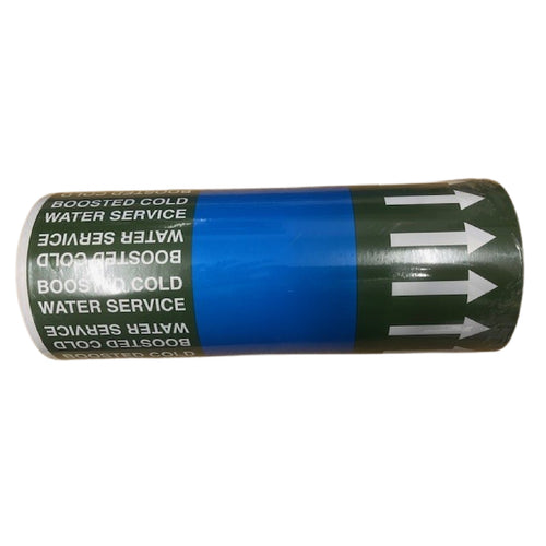 Boosted Cold Water Service Pipe Marking Tape