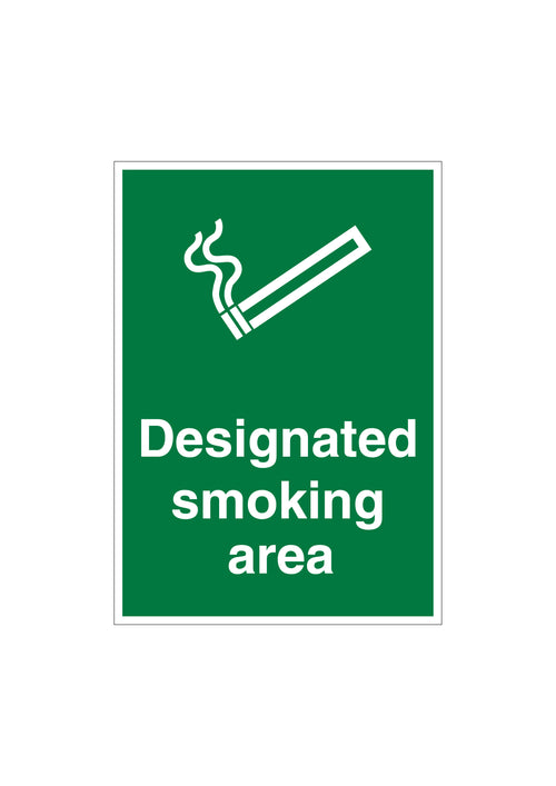 Dedicated Smoking Area Sign