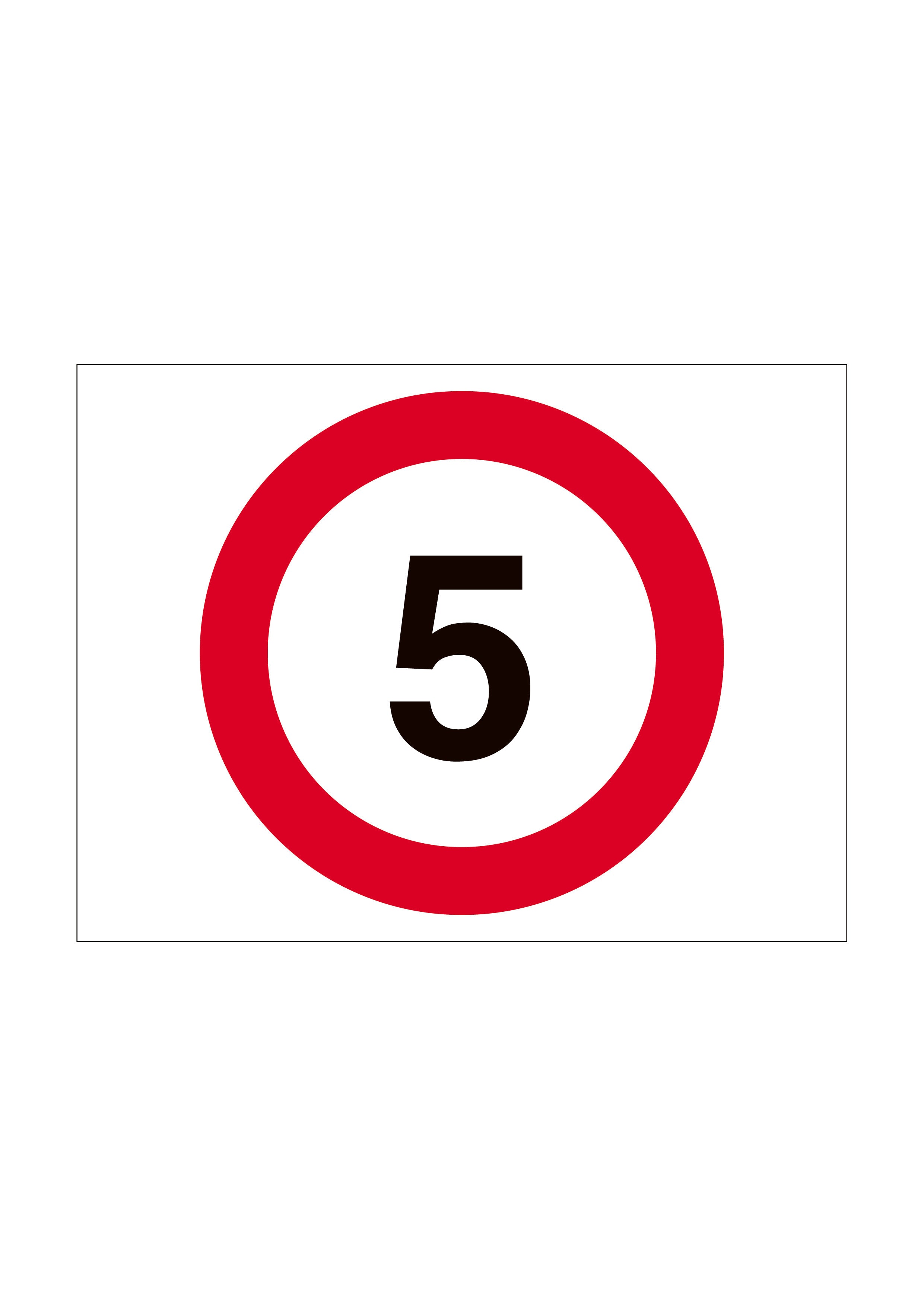 5MPH Construction Site Speed Limit Stanchion Sign - First Safety Signs
