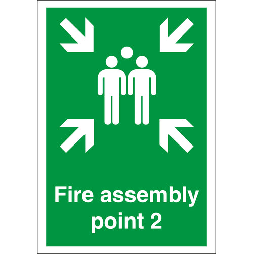 Fire Assembly Point 2 Sign - First Safety Signs