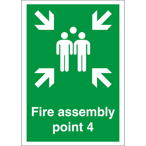 Fire Assembly Point 4 Sign - First Safety Signs