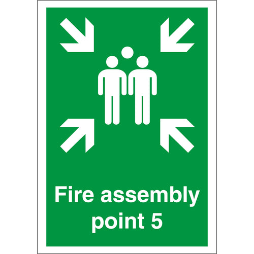 Fire Assembly Point 5 Sign - First Safety Signs