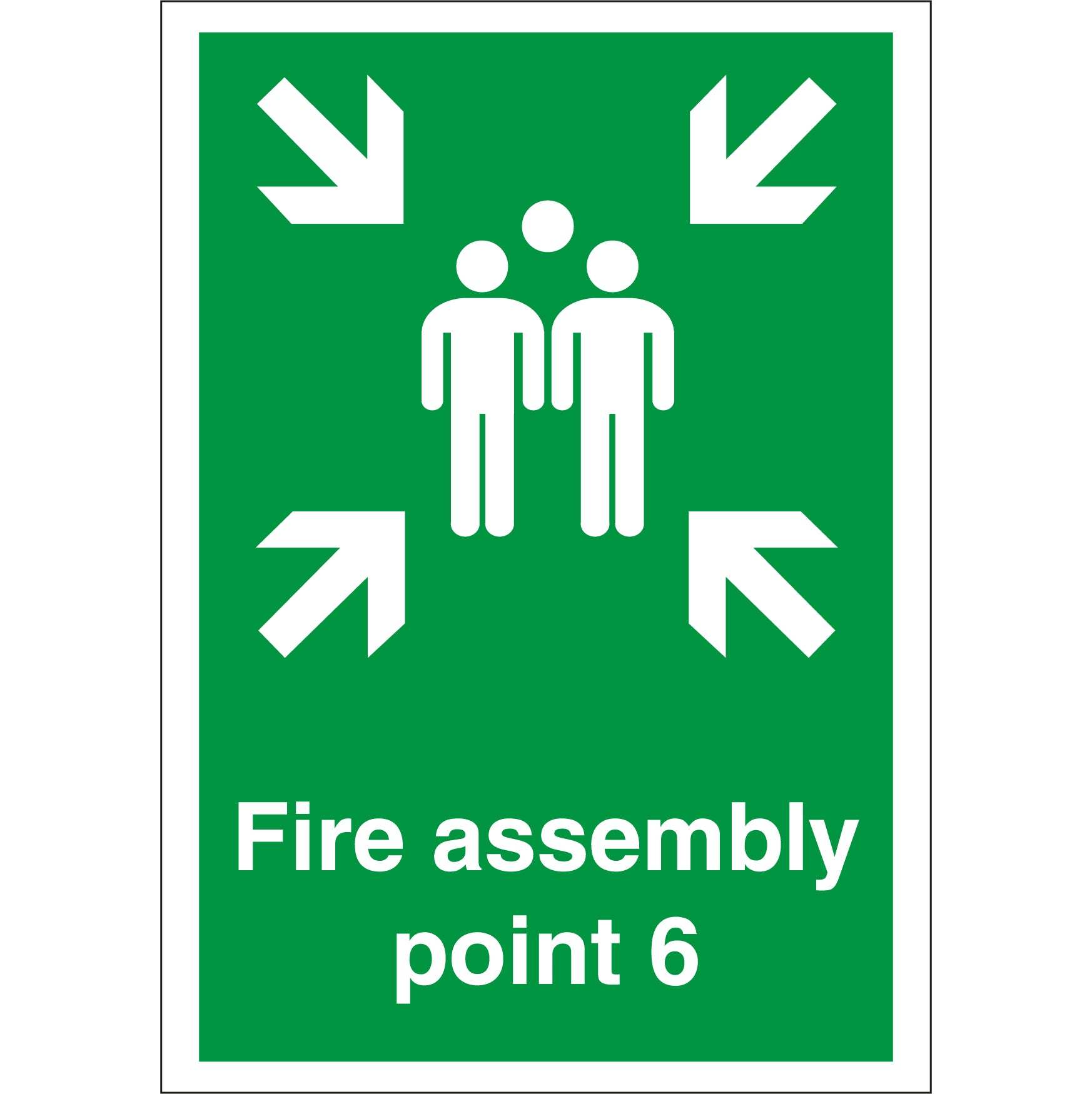 6 Point Sign Fire Assembly Point 6 Sign | First Safety Signs - First Safety Signs