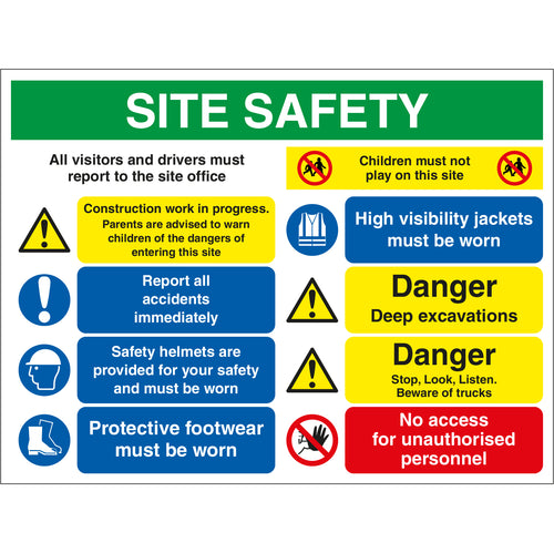 Site Safety Board - First Safety Signs