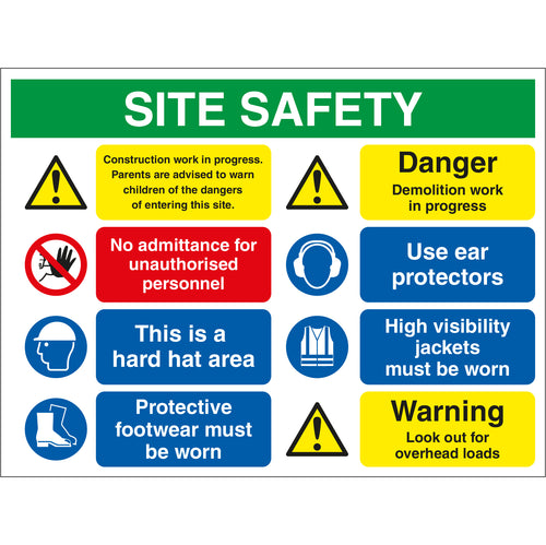 Site Safety Board - First Safety Signs