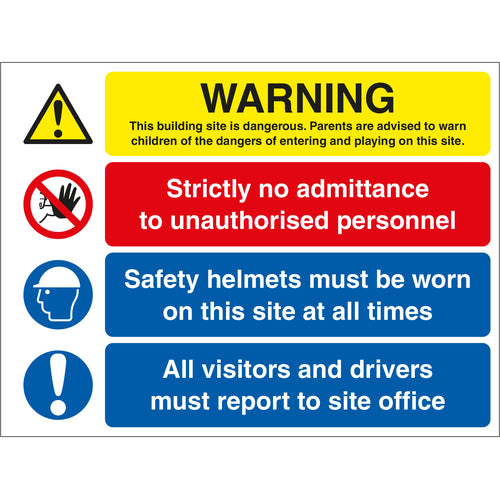 Site Safety Board - First Safety Signs