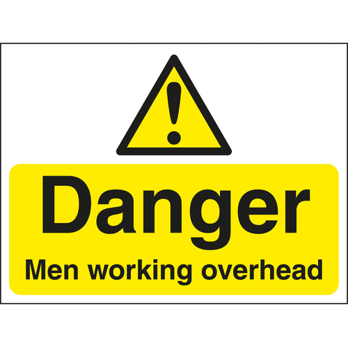 Danger Men Working Overhead Sign - First Safety Signs