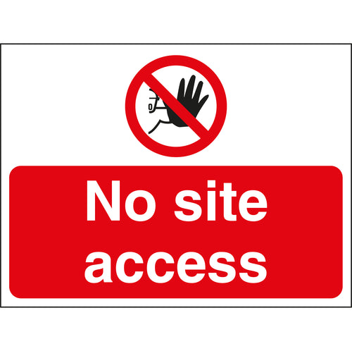 No Site Access Sign - First Safety Signs
