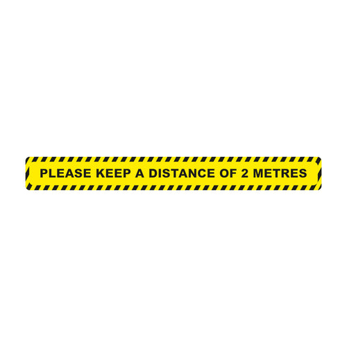 Please Keep A Distance Of 2 Metres Floor Stickers