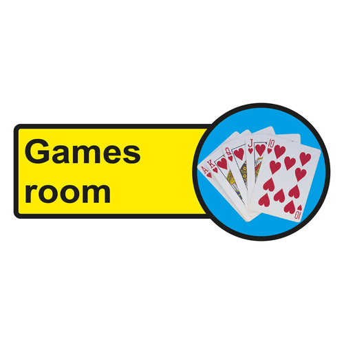 Games Room Dementia Sign - First Safety Signs
