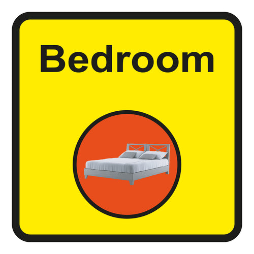 Bedroom Square Sign - First Safety Signs