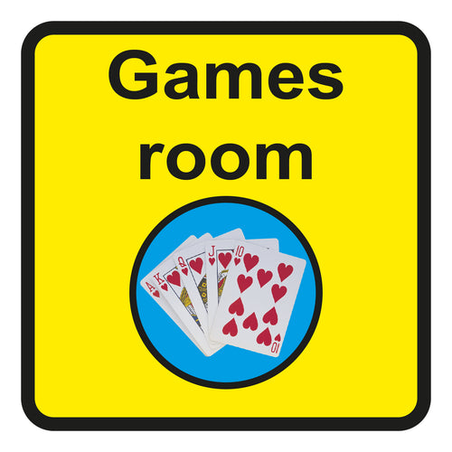 Games Room Square Sign - First Safety Signs