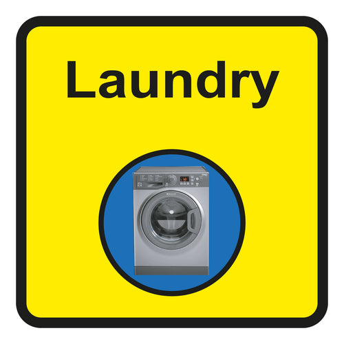 Laundry Square Sign - First Safety Signs