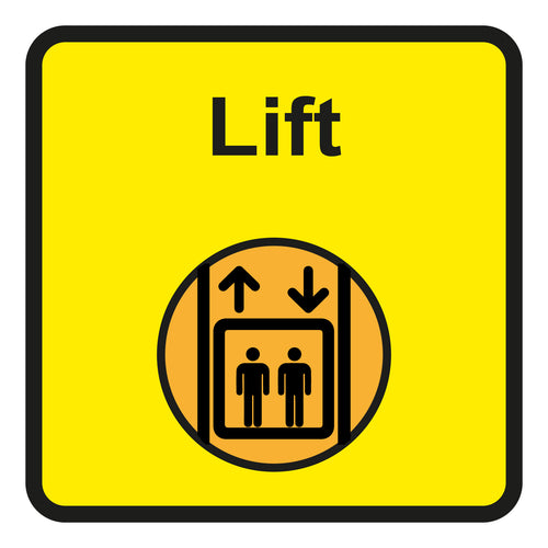 Lift Square Sign - First Safety Signs