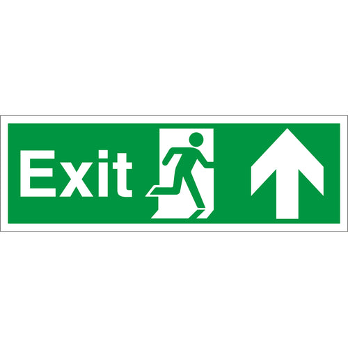 Exit Sign Arrow Up - First Safety Signs