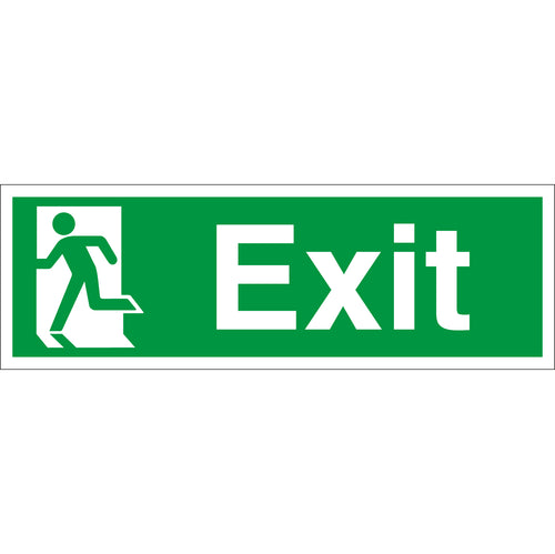 Exit Sign Running Man Left - First Safety Signs