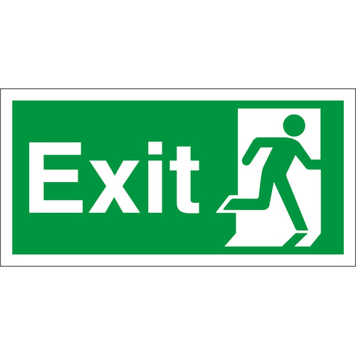 Exit Sign 300mm X 150mm Right - First Safety Signs