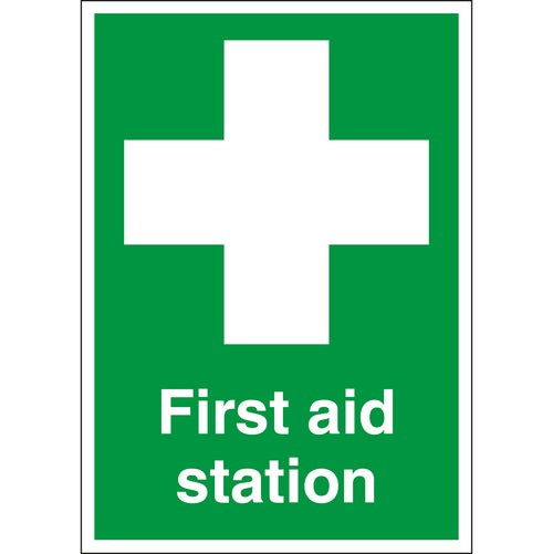 First Aid Station Sign - First Safety Signs
