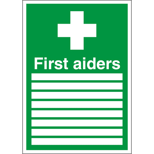 First Aiders Sign - First Safety Signs