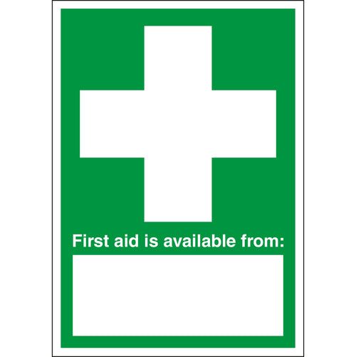 First Aid Is Available From Sign - First Safety Signs