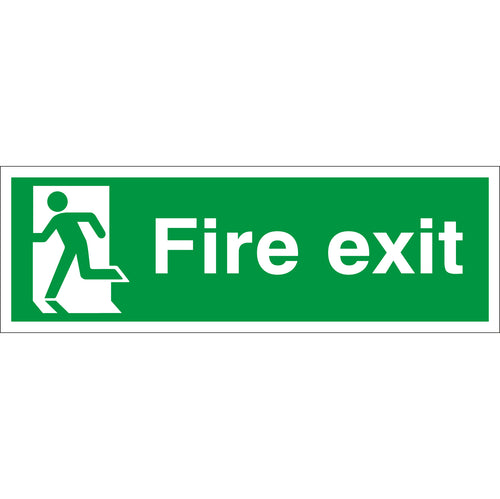 Fire Exit Running Man Left - First Safety Signs