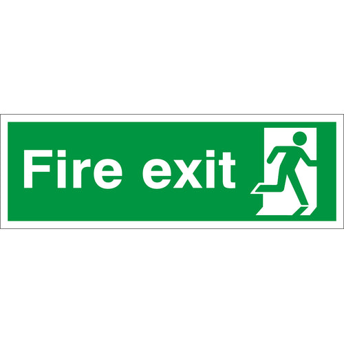 Fire Exit Sign Running Man Right - First Safety Signs