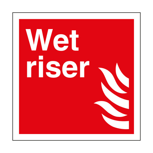 Wet Riser Sign - First Safety Signs