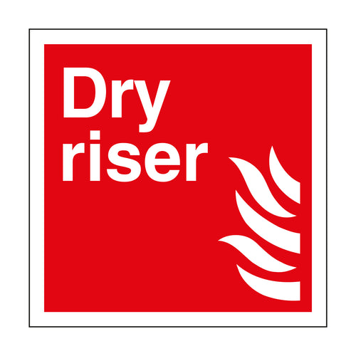 Dry Riser Sign - First Safety Signs
