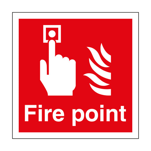 Fire Point Sign Square - First Safety Signs