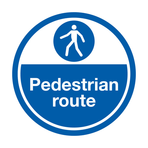 Pedestrian Route Non-Slip Floor Sign - First Safety Signs