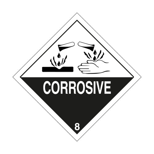Corrosive Hazard Warning Diamond - First Safety Signs