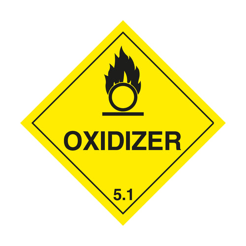 Oxidizer Hazard Warning Diamond - First Safety Signs