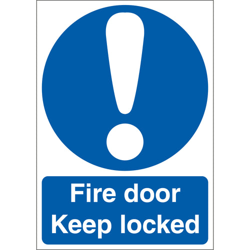 Fire Door Keep Locked Sign - First Safety Signs