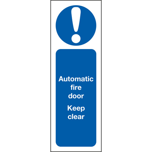Automatic Fire Door Keep Clear Sign - First Safety Signs