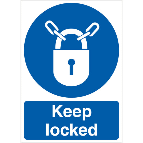 Keep Locked Sign - First Safety Signs