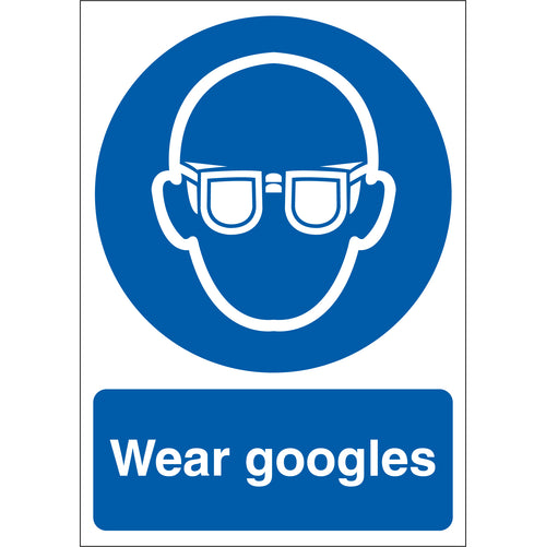 Wear Goggles Sign - First Safety Signs