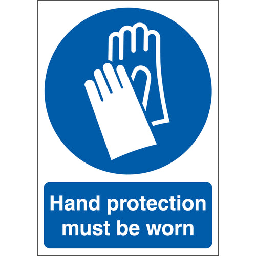 Hand Protection Must Be Worn Sign - First Safety Signs