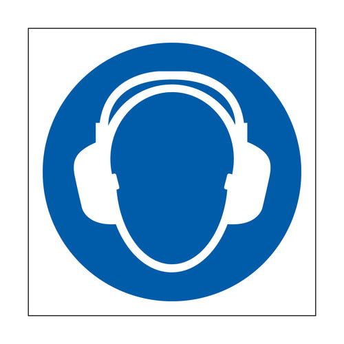 Ear Protection Symbol Sign - First Safety Signs